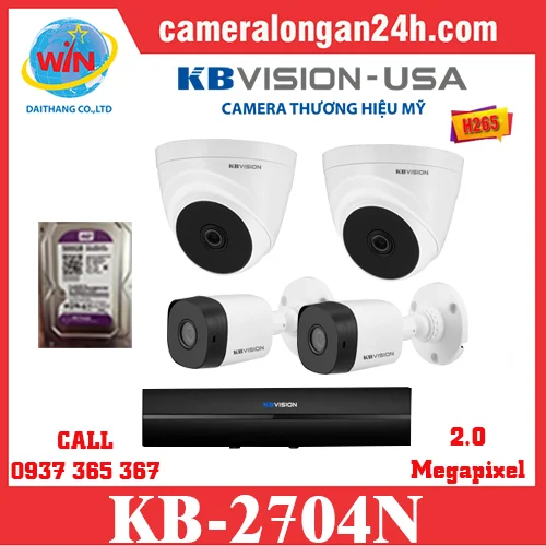 Lắp Camera Trọn Gói KB-2704N
