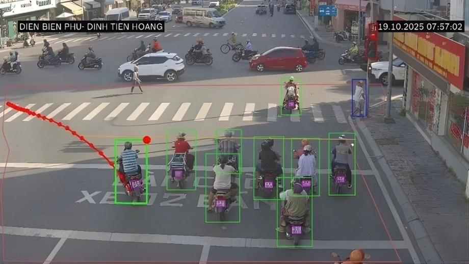Camera AI phát hiện lỗi vi phạm của người tham gia giao thông