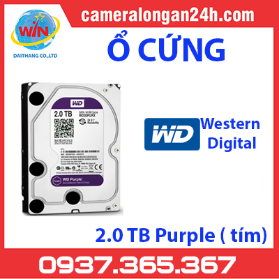 Ổ CỨNG WESTERN 2TB PURPLE (TÍM)